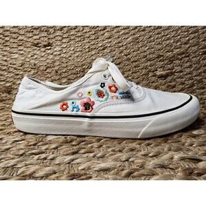Vans Authentic Vr3 White Skating Groovy Floral Marshmallow Sneakers Size 10